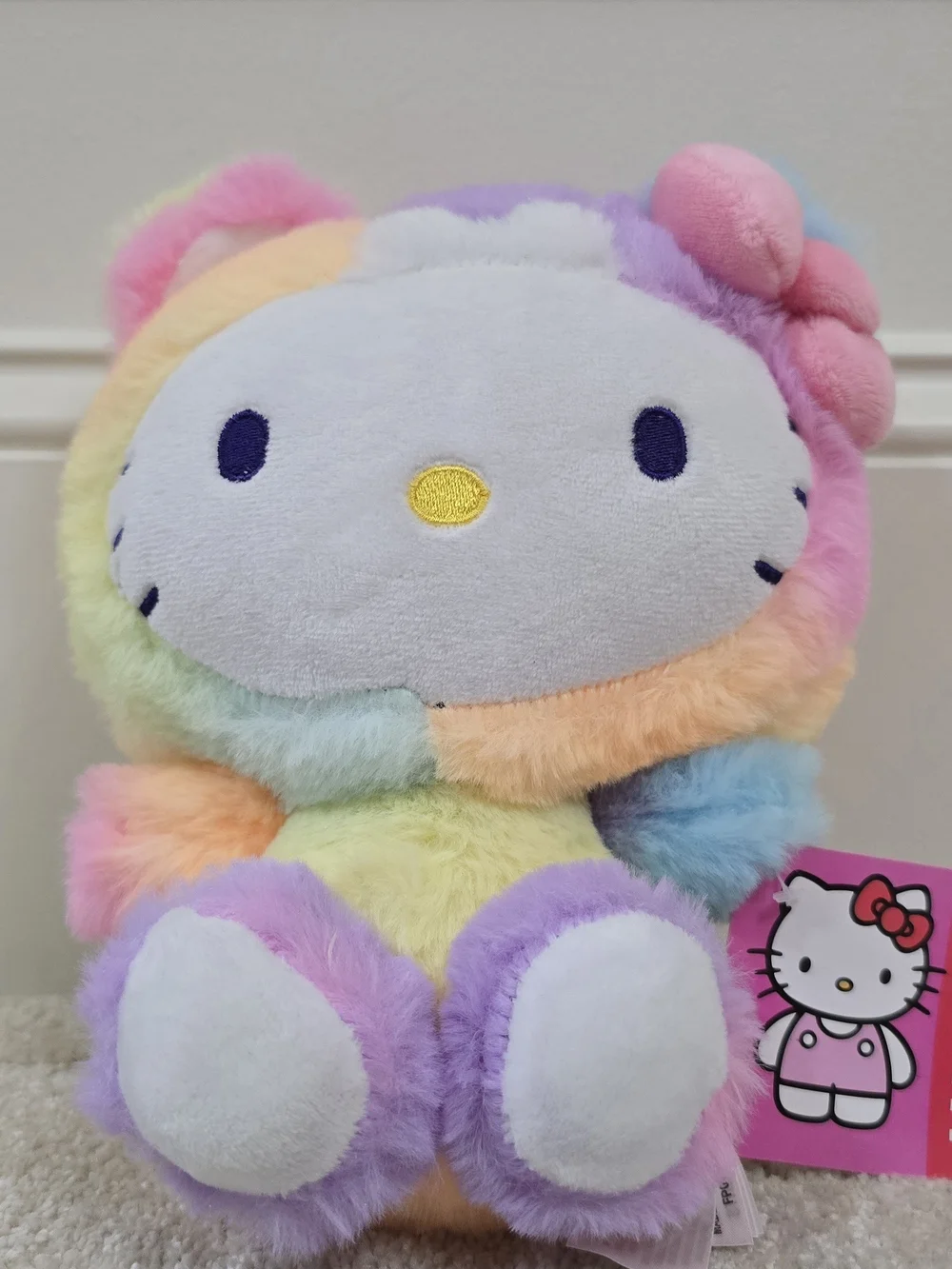 Sanrio Hello Kitty Rainbow Plush Toy - Multicolor